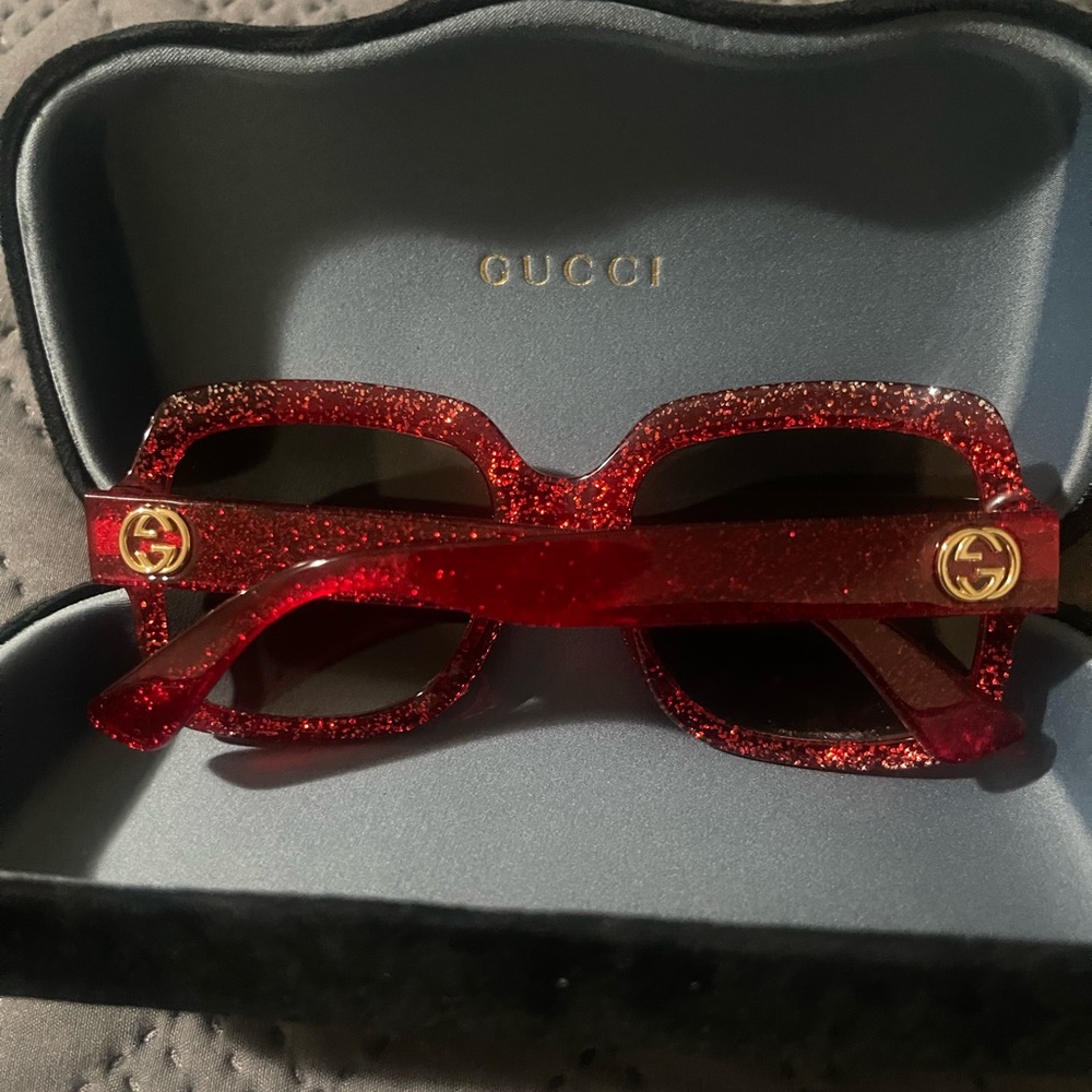 Gucci Sparkling Red Sunglasses